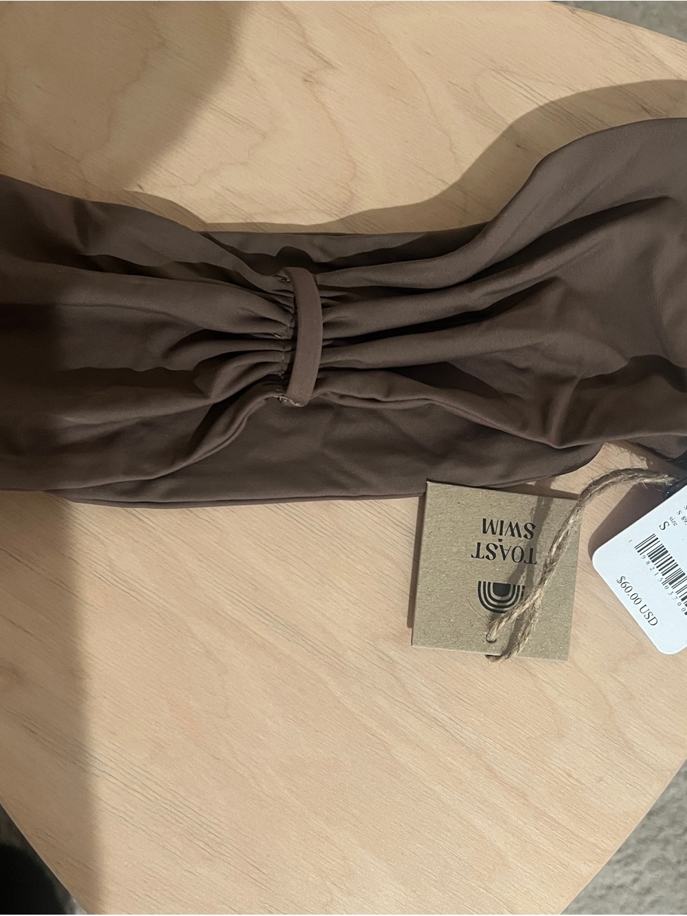Free People Toast Swim Signature Cinch Bandeau Bikini Top NWT - Picture 8 of 8